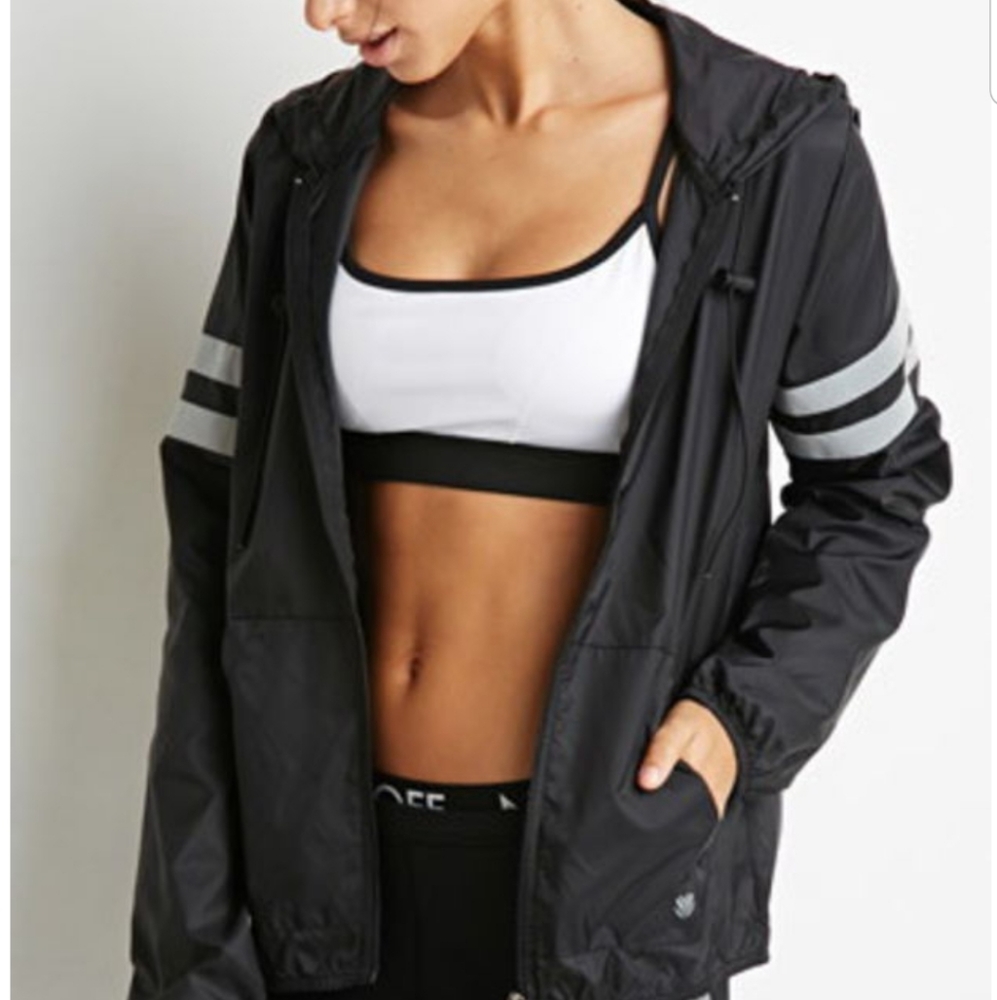 Reflective Hooded Athletic Jacket